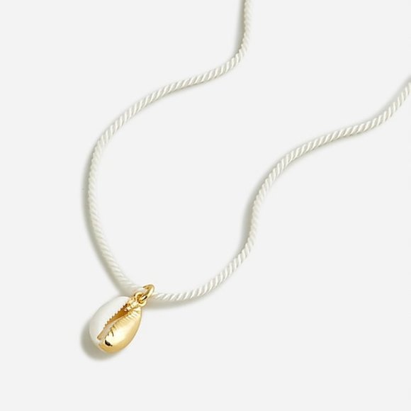 J. Crew NWT Seashell Charm Necklace - Picture 1 of 10